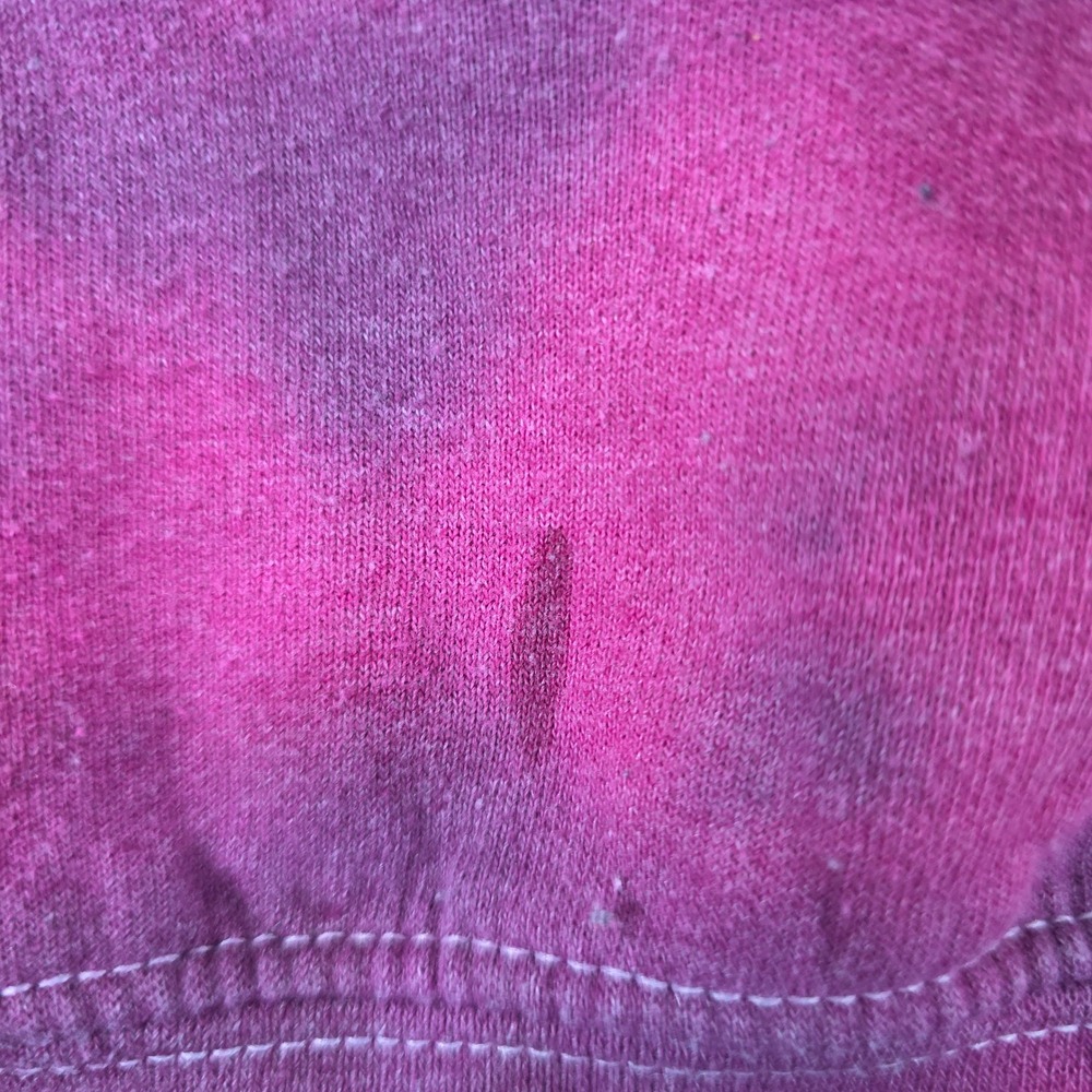 Def Leppard Pyromania Tie Dye Graphic Sweatshirt Pink Purple Mens L/XL 0221 - Picture 3 of 7